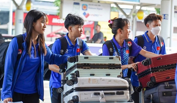 Vietnamese players in Myanmar for AFC Women’s Futsal Asian Cup Qualifiers